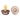 Bibs Pacifier 2 -Pack - Dark Oak / Blush (Str 2)