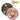 Smække pacifiers 2 -pack - mørk eg/rødme (størrelse 2)
