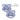 Pacifiers 2 -pack, +6 måneder - pulverblå
