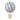Luftballon, 20 cm, pulverblå
